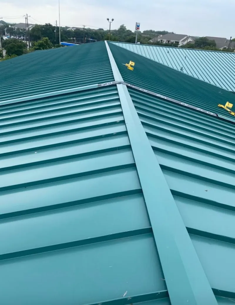 Green commercial metal roof ridge and valley for Metal Roof Repair in Walterboro